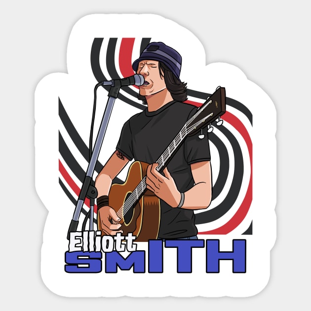 Elliott Smith Figure 8 Sticker by Noseking